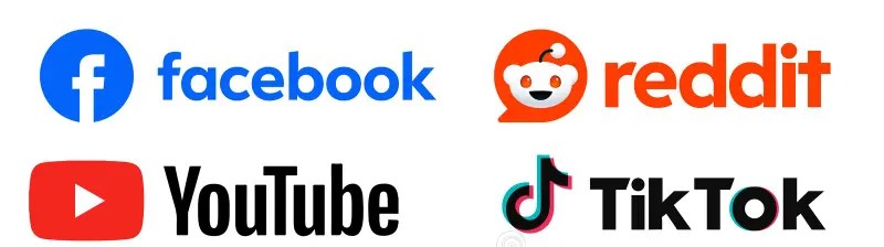 new-official-social-media-logos-facebook-instagram-whatsapp-youtube-reddit-snapchat-tiktok-350125711